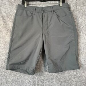 Under Armour Mens Golf Shorts Mens 34 Heatgear Performance Grey Loose Fit Flat